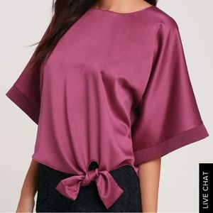 Lulus pink top never worn !